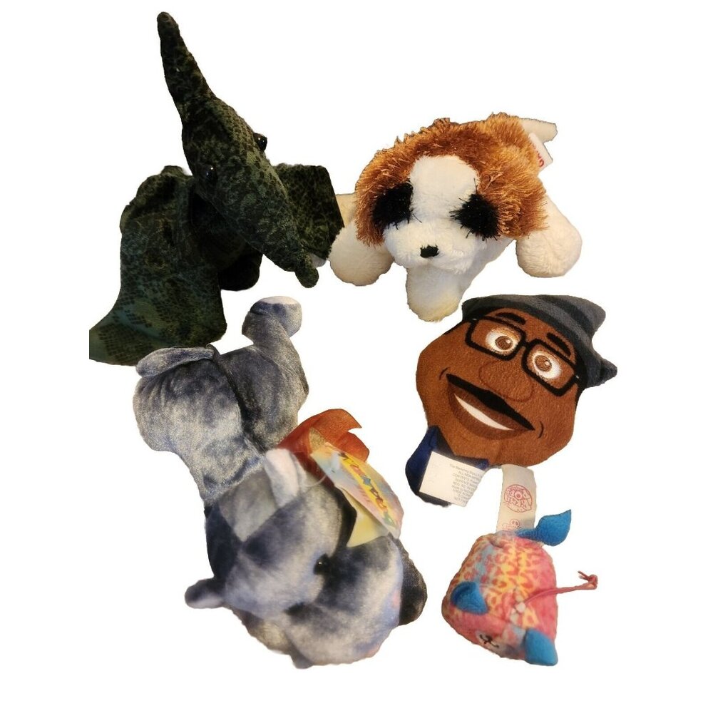 Plush Animals  Lot of 5 NO TAGS Used In Good Shape Stuffed Animals